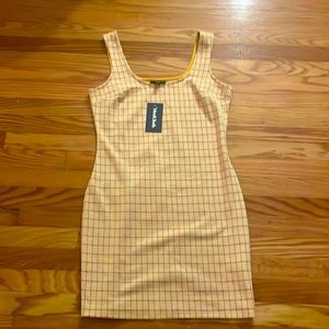 NWT ModCloth size L plaid mini tank dress